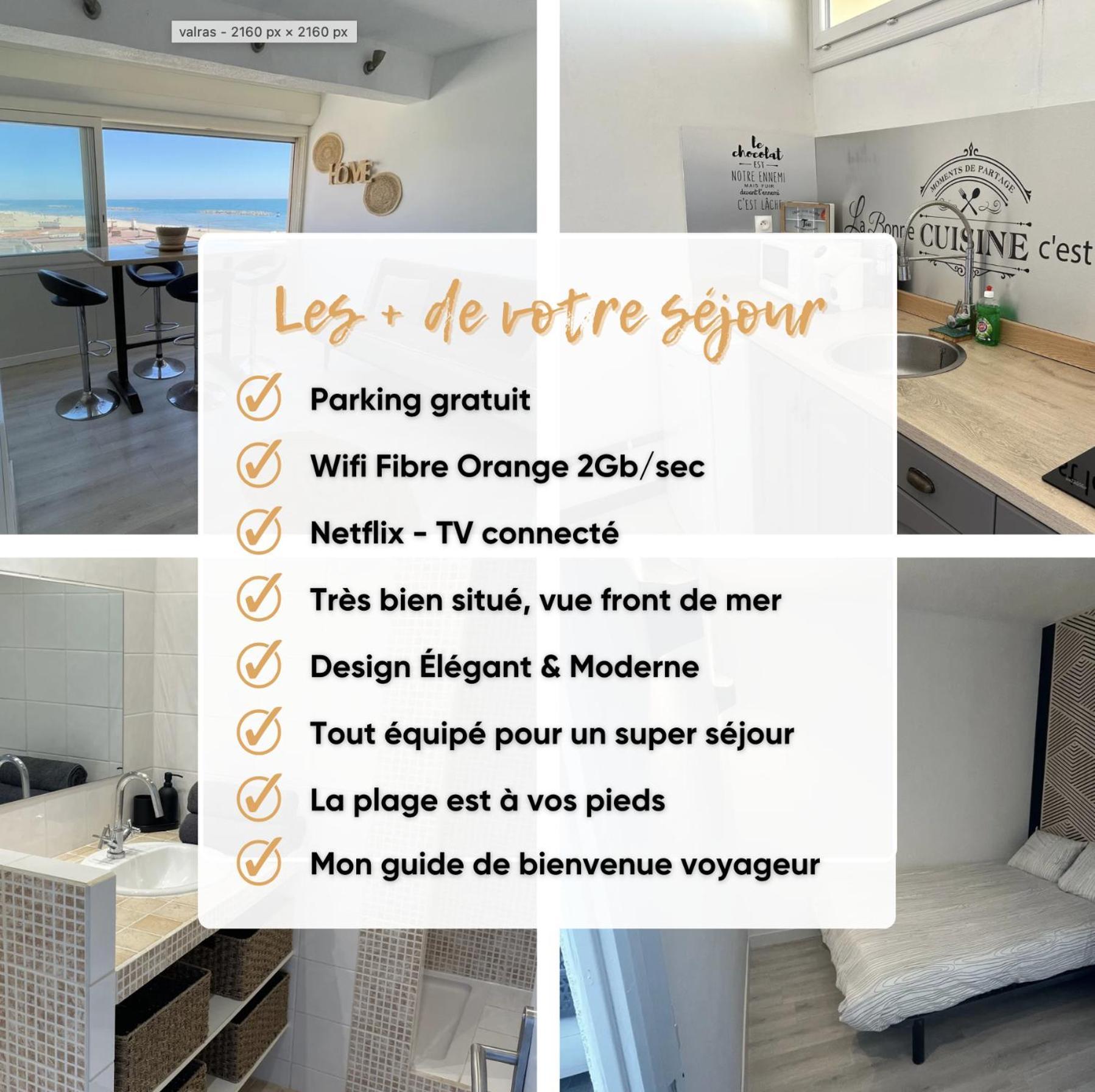 Superbe Appartement Vue Sur Mer Valras-Plage Exterior foto